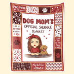 Custom Name Dog Mom Gifts for Dog Lovers - Personalized Blanket