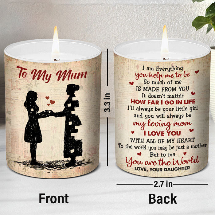 Daughter to Mom Love Gifts - Scented Candle