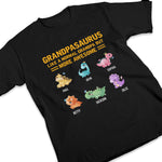 Custom Name Grandpasaurus Gifts for Grandpa - Personalized Apparel