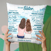 I Fill It With My Hope, Love & Light - Bestie Personalized Custom Pillow - Gift For Best Friends, BFF, Sisters