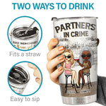 Custom Name Partners in Crime Gifts for Women - Personalized Tumbler