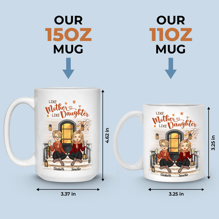 Custom Name Mother Daughter Gifts - Personalized Mugs