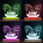 Custom Name Memorial Angel Family Gifts - Personalized 3D LED Light