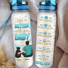 Life Is Better With - Dog & Cat Personalized Custom Water Tracker Bottle - Gift For Pet Owners, Pet Lovers