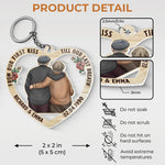 Custom Name Anniversary Gifts for Couples - Personalized Acrylic Keychain