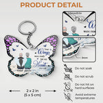 Custom Name Memorial Butterfly Gifts - Personalized Acrylic Keychain