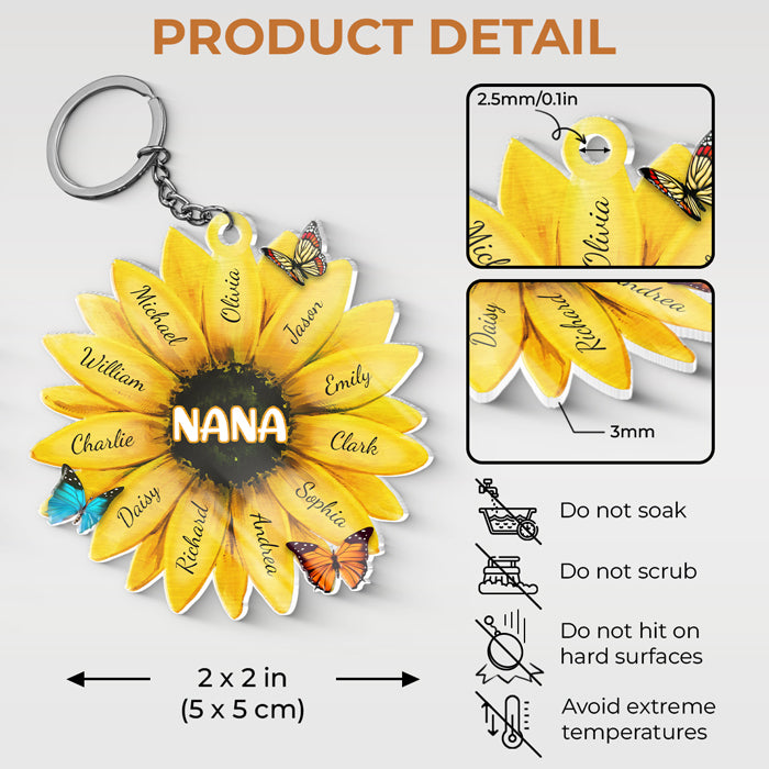 Custom Name Gifts for Nana - Personalized Acrylic Keychain