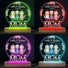 The Love Between Mother & Daughters - Family Personalized Custom Snow Globe Shaped 3D LED Light - Mother's Day, Birthday Gift For Mom From Daughter