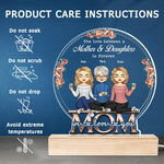Custom Name Mother and Daughters Gifts - Personalized 3D LED Light