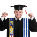 Class of 2024 Patriotic American Flag Graduation Stole