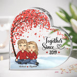 Custom Name Couple Anniversary Gifts - Personalized Shaped Acrylic Plaque