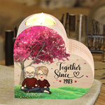 Custom Name Anniversary Couple Gifts - Personalized Color Candle Holder