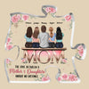 The Love Between A Mother & Daughters Is Forever - Family Personalized Custom Puzzle Shaped Acrylic Plaque - Gift For Daughter From Mother