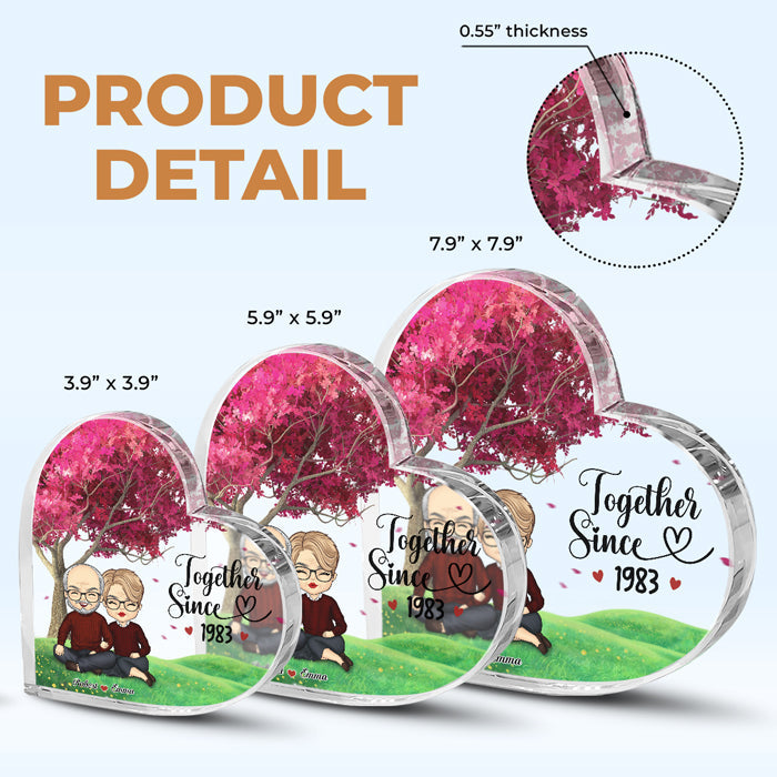 Custom Name Couple Anniversary Gifts - Personalized Shaped Acrylic Plaque