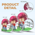 Custom Name Anniversary Couple Gifts - Personalized Shaped Acrylic Plaque