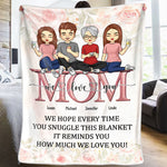 Custom Name Family Gifts for Mom - Personalized Blanket