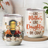 Best Friends From The Heart - Family Personalized Custom Wine Tumbler - Mother's Day, Birthday Gift For Mother From Daughter