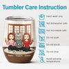 Forever Linked Together - Family Personalized Custom Wine Tumbler - Mother's Day, Birthday Gift For Mom From Daughter