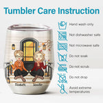 Custom Name Funny Mother Daughter Gifts - Personalized Wine Tumbler