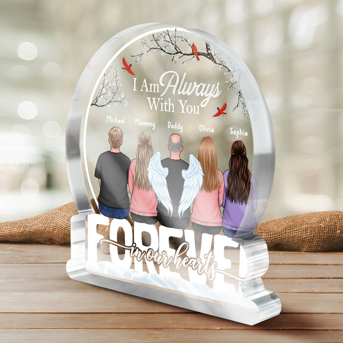 Custom Family Memorial Angel Gifts - Personalized Shaped Acrylic Plaque