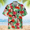 Custom Photo Tropical Summer Vibe - Family Personalized Custom Face Unisex Hawaiian Shirt - Gift For Family, Pet Owners, Pet Lovers