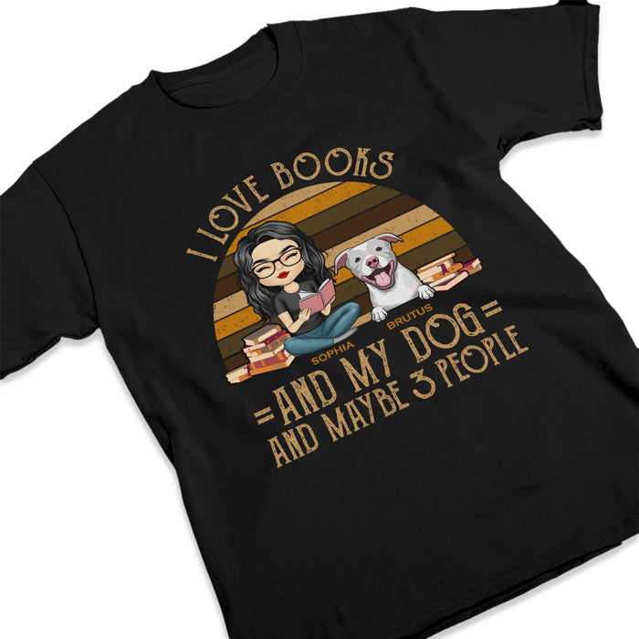 Custom Name Book Lover Dog Gifts - Personalized Apparel