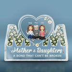 Custom Name Mother and Daughters Gifts - Personalized Shaped Acrylic Plaque