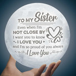 Heartfelt Sister Love Gift - Moon Lamp