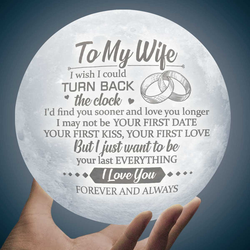 To My Wife Romantic Love Gift - Moon Lamp