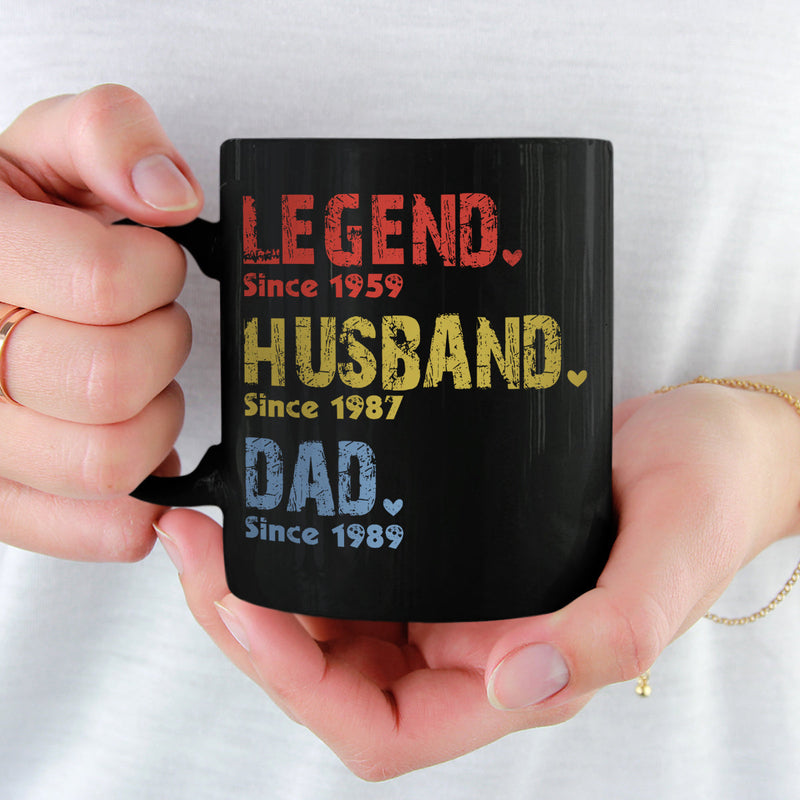 Custom Year Legend Husband Dad Gifts for Men - Personalized Mug