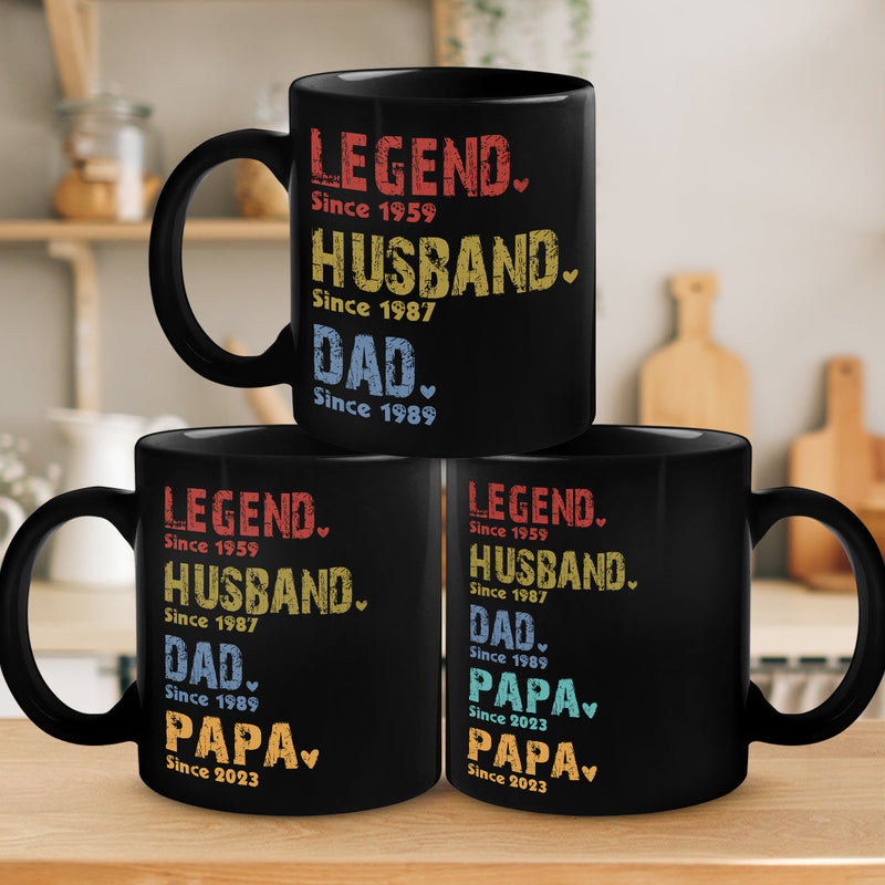 Custom Year Legend Husband Dad Gifts for Men - Personalized Mug