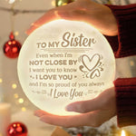 Heartfelt Sister Love Gift - Moon Lamp