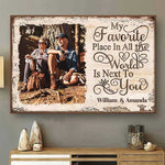 Custom Photo Romantic Couple Gifts - Personalized Poster