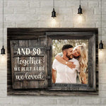 Custom Photo Anniversary Gifts for Couples - Personalized Canvas