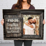 Custom Photo Anniversary Gifts for Couples - Personalized Canvas