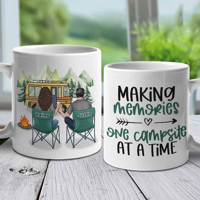 Custom Camping Couple Gifts - Personalized Mugs