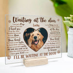 Custom Pet Photo Memorial Dog Tribute - Personalized Acrylic Plaque
