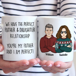 Custom Father Daughter Relationship Gifts - Personalized Mugs