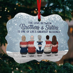 Custom Name Brothers and Sisters Christmas Keepsake Gifts - Personalized Ornament
