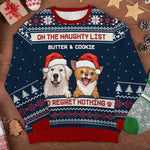 Funny Naughty List Christmas Gifts for Dog Lovers - Festive Sweatshirt