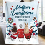 Custom Name Christmas Mother Daughter Gifts - Personalized Blanket