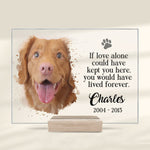 Custom Pet Photo Memorial Gifts for Dog Lovers - Personalized Acrylic Plaque