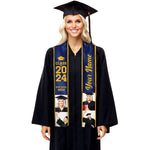 Custom Name Photo Class of 2024 Graduation Gifts - Personalized Stoles