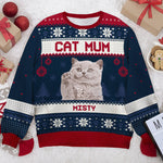 Custom Name Christmas Cat Mum Gifts - Personalized Sweatshirt