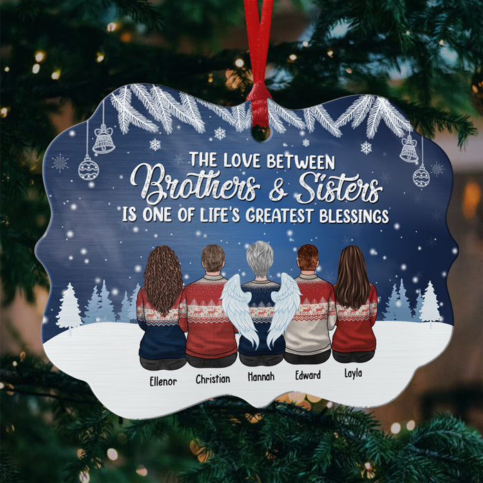 The Greatest Gift Our Parents Gave Us - Personalized Custom Benelux Shaped Wood/Aluminum Christmas Ornament - Gift For Siblings, Christmas New Arrival Gift