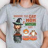 Rockin' The Cat Mom And Witch Life - Personalized Unisex T-Shirt, Hoodie, Sweatshirt - Gift For Witches, Gift For Pet Lovers, Halloween Gift