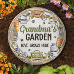 Custom Name Grandma's Garden Gifts - Personalized Garden Stone