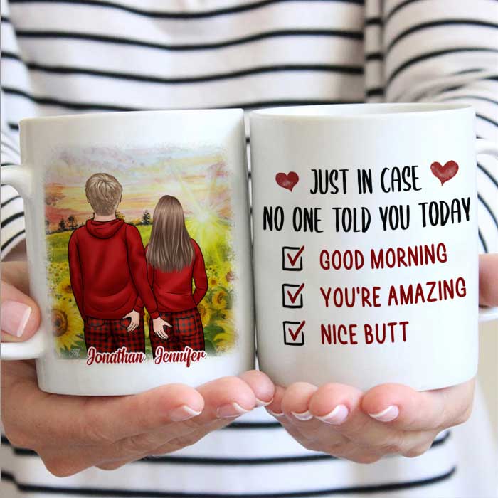 Good Morning You Are Amazing - Gift For Couples, Personalized Mug