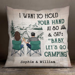 Custom Name Camping Couple Gifts - Personalized Pillow