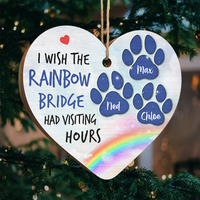 Custom Name Rainbow Bridge Memorial Christmas Gifts - Personalized Ornament